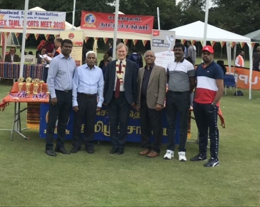 Sir David attends Tamil sports day 